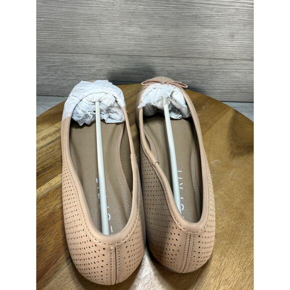 EASY SPIRIT Womens Beige Padded Orly Round Toe Slip On Flats Shoes 7.5 - Picture 6 of 8